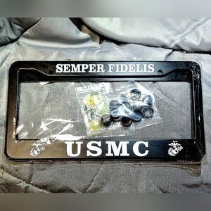 USMC License plate frame New